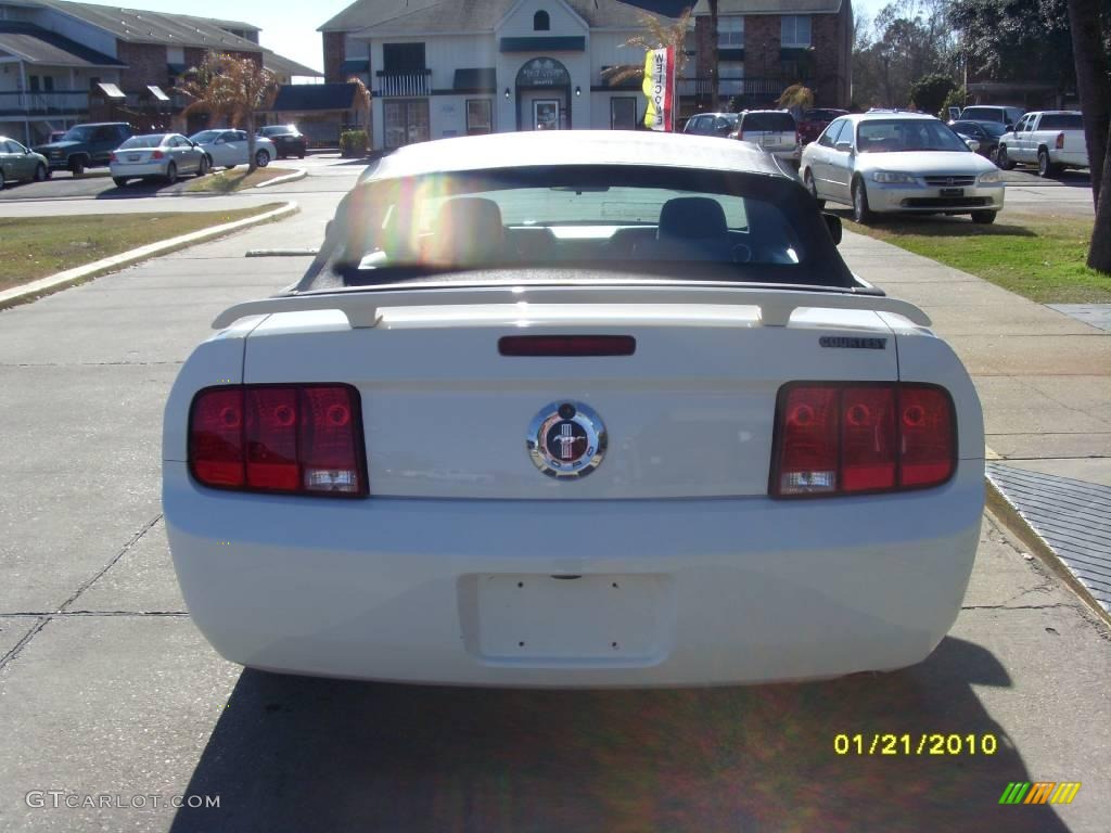 2005 Mustang V6 Premium Convertible - Performance White / Light Graphite photo #3