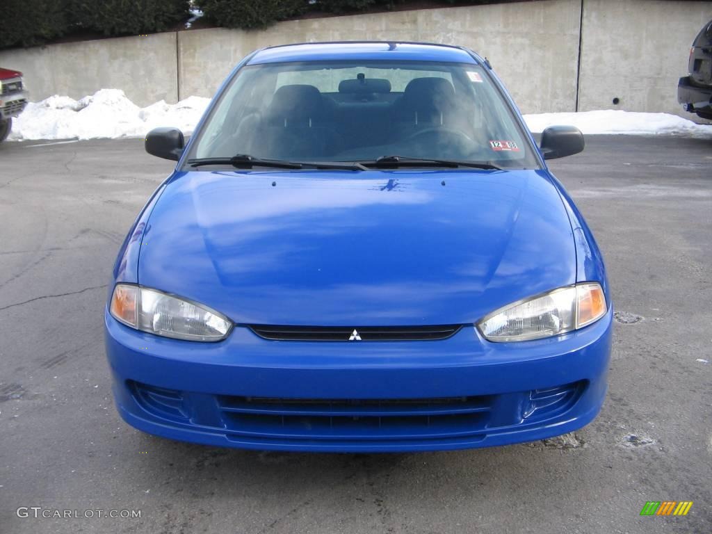 2002 Mirage DE Coupe - Pacific Blue Metallic / Black photo #1