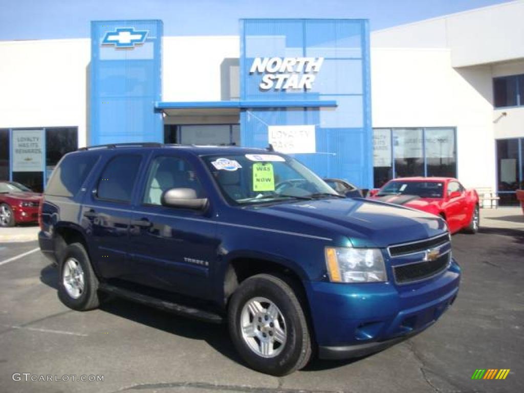 2007 Tahoe LS 4x4 - Bermuda Blue Metallic / Dark Titanium/Light Titanium photo #1