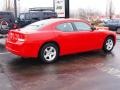 2009 Inferno Red Crystal Pearl Dodge Charger SXT  photo #3