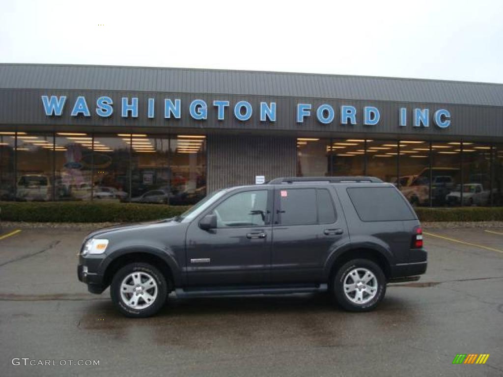 2007 Explorer XLT 4x4 - Carbon Metallic / Stone photo #1