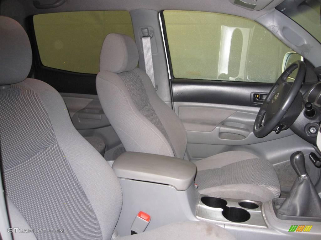 2005 Tacoma V6 TRD Sport Double Cab 4x4 - Super White / Graphite Gray photo #8