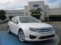 2010 White Platinum Tri-coat Metallic Ford Fusion SE  photo #1