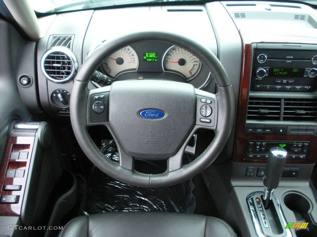 2009 Ford Explorer Limited AWD Black Steering Wheel Photo #25074331