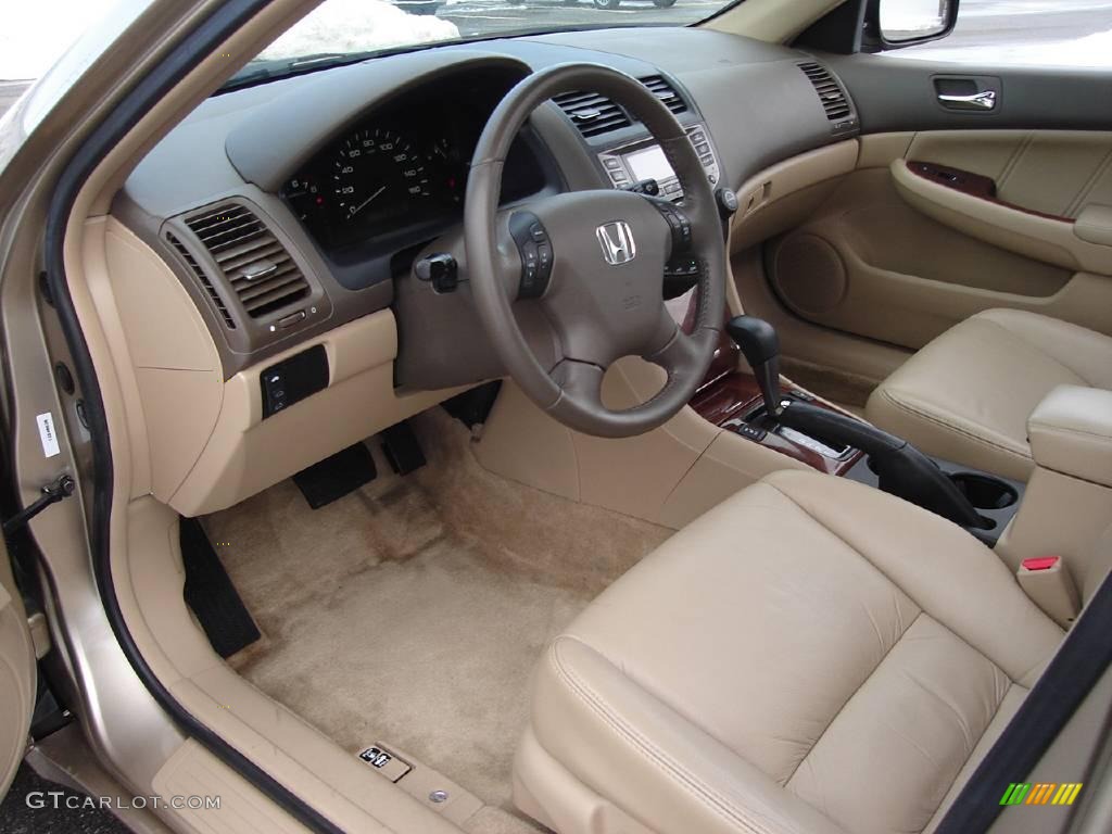 2006 Accord EX-L Sedan - Desert Mist Metallic / Ivory photo #21