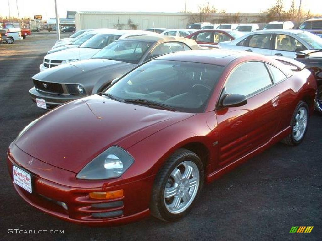 2001 Eclipse GT Coupe - Patriot Red Pearl / Black photo #1