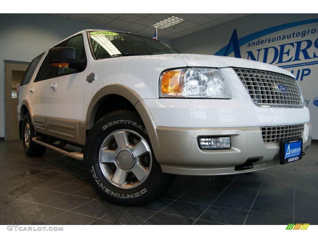 2005 Expedition King Ranch 4x4 - Oxford White / Castano Leather photo #1