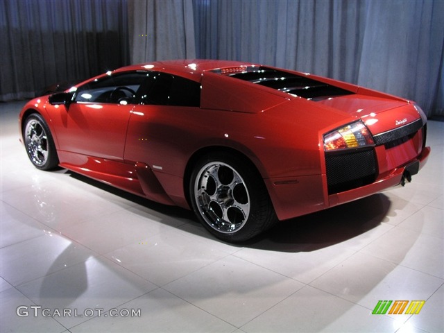 2004 Murcielago Coupe - Rosso Vik (Red Metallic) / Black photo #2