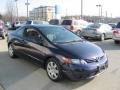 2007 Royal Blue Pearl Honda Civic LX Coupe  photo #7