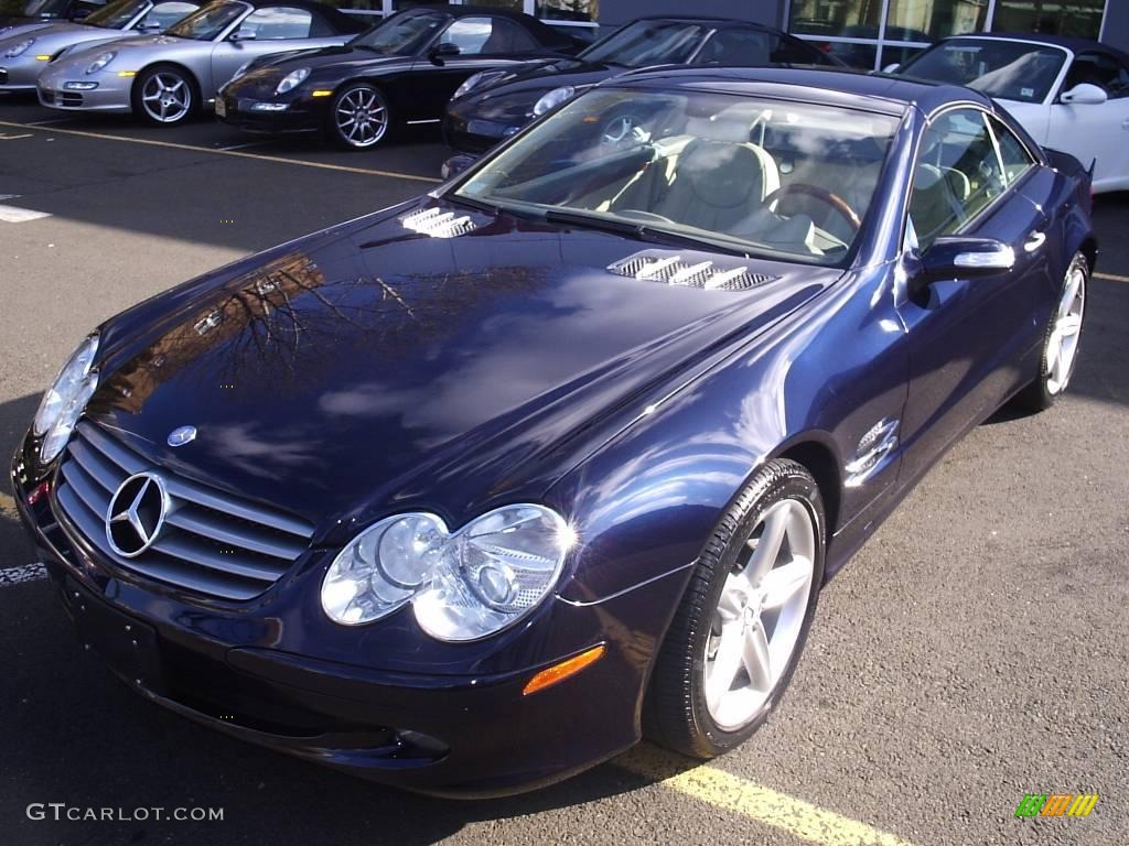 2005 SL 500 Roadster - Orion Blue Metallic / designo Sand/Black photo #1