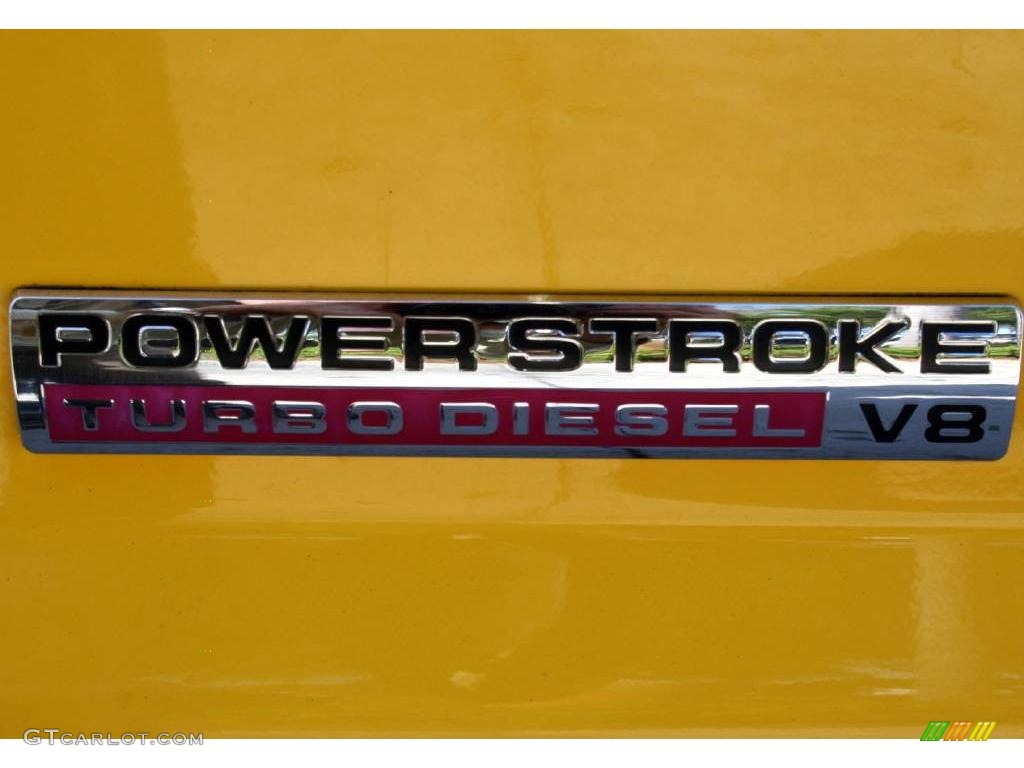2005 F350 Super Duty FX4 Crew Cab 4x4 - Blazing Yellow / Black photo #29