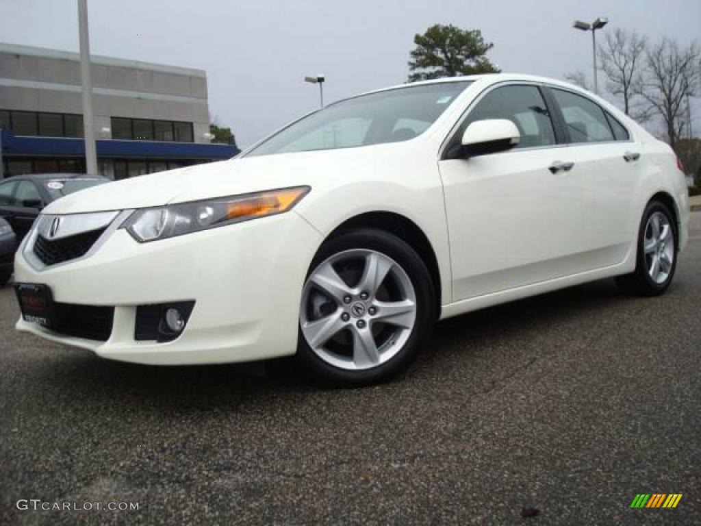 2009 TSX Sedan - Premium White Pearl / Ebony photo #2