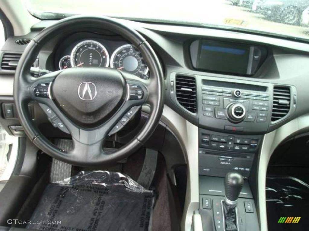 2009 TSX Sedan - Premium White Pearl / Ebony photo #11