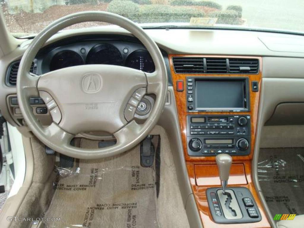 2003 RL 3.5 Sedan - Premium White Pearl / Parchment photo #14