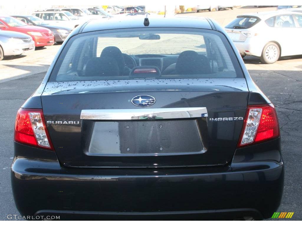 2009 Impreza 2.5i Premium Sedan - Dark Gray Metallic / Carbon Black photo #6