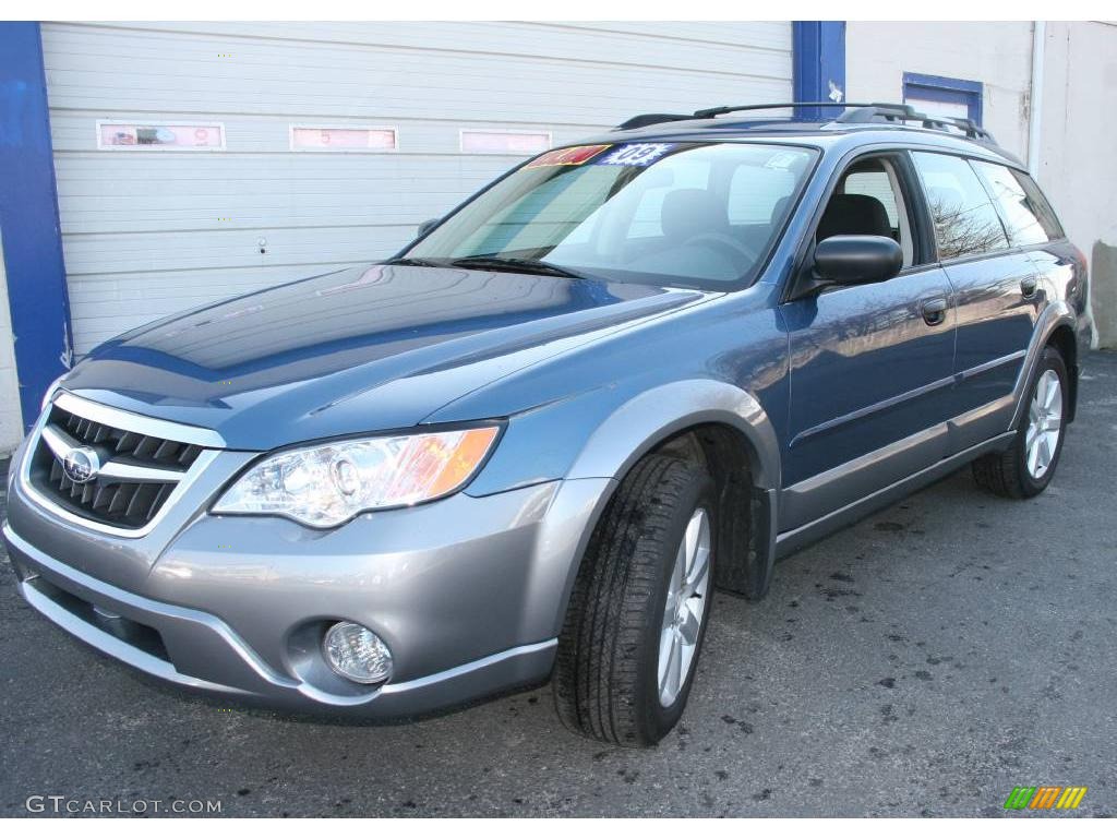 2009 Outback 2.5i Special Edition Wagon - Newport Blue Pearl / Off Black photo #1