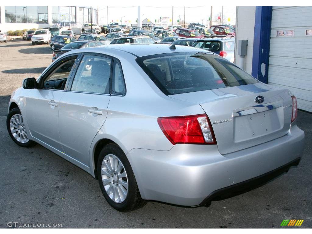 2009 Impreza 2.5i Premium Sedan - Spark Silver Metallic / Carbon Black photo #8