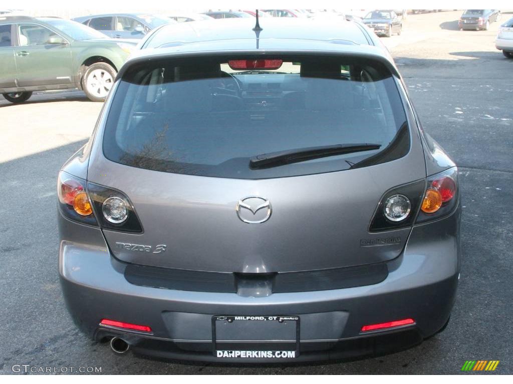 2006 MAZDA3 s Touring Hatchback - Titanium Gray Metallic / Black/Red photo #6