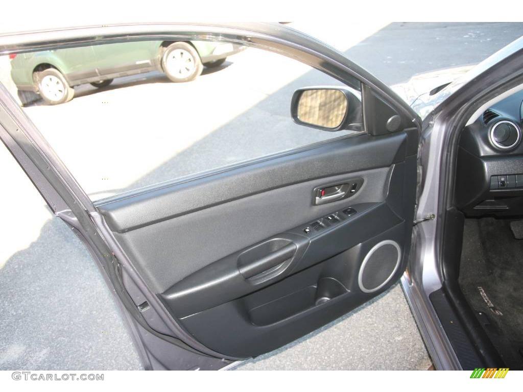 2006 MAZDA3 s Touring Hatchback - Titanium Gray Metallic / Black/Red photo #13