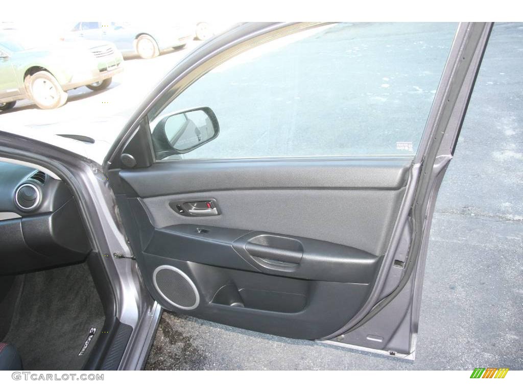 2006 MAZDA3 s Touring Hatchback - Titanium Gray Metallic / Black/Red photo #16