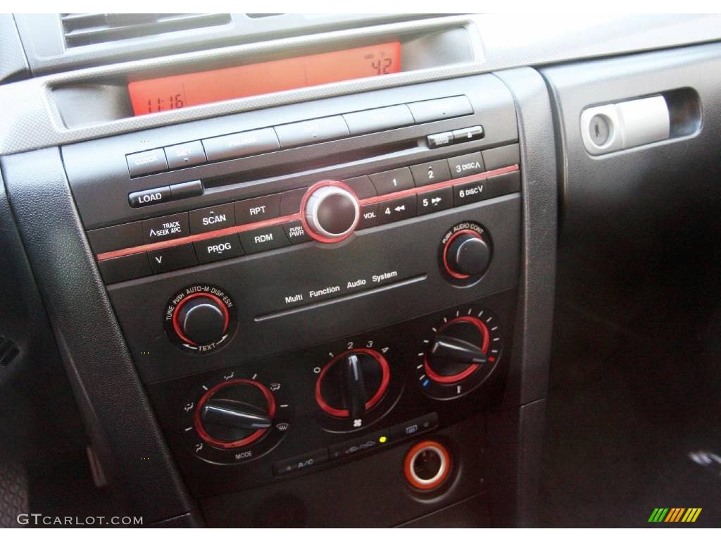 2006 MAZDA3 s Touring Hatchback - Titanium Gray Metallic / Black/Red photo #23
