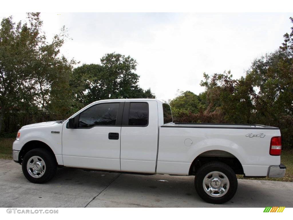 2007 F150 XLT SuperCab 4x4 - Oxford White / Medium/Dark Flint photo #5