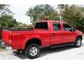 2002 Red Ford F350 Super Duty Lariat Crew Cab 4x4  photo #7