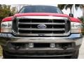 2002 Red Ford F350 Super Duty Lariat Crew Cab 4x4  photo #10