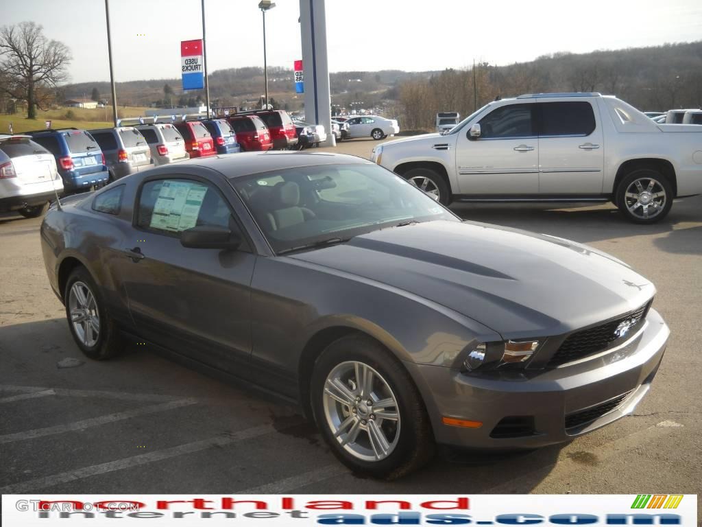 2010 Mustang V6 Coupe - Sterling Grey Metallic / Stone photo #4
