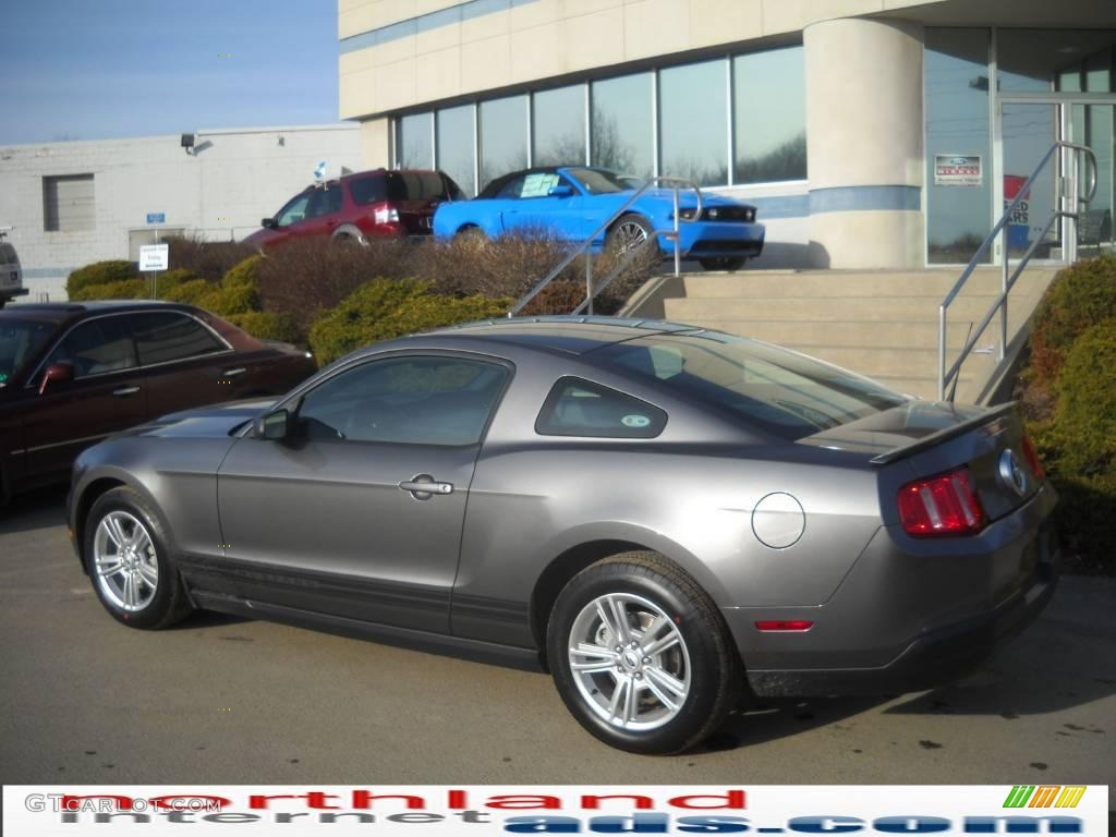2010 Mustang V6 Coupe - Sterling Grey Metallic / Stone photo #8