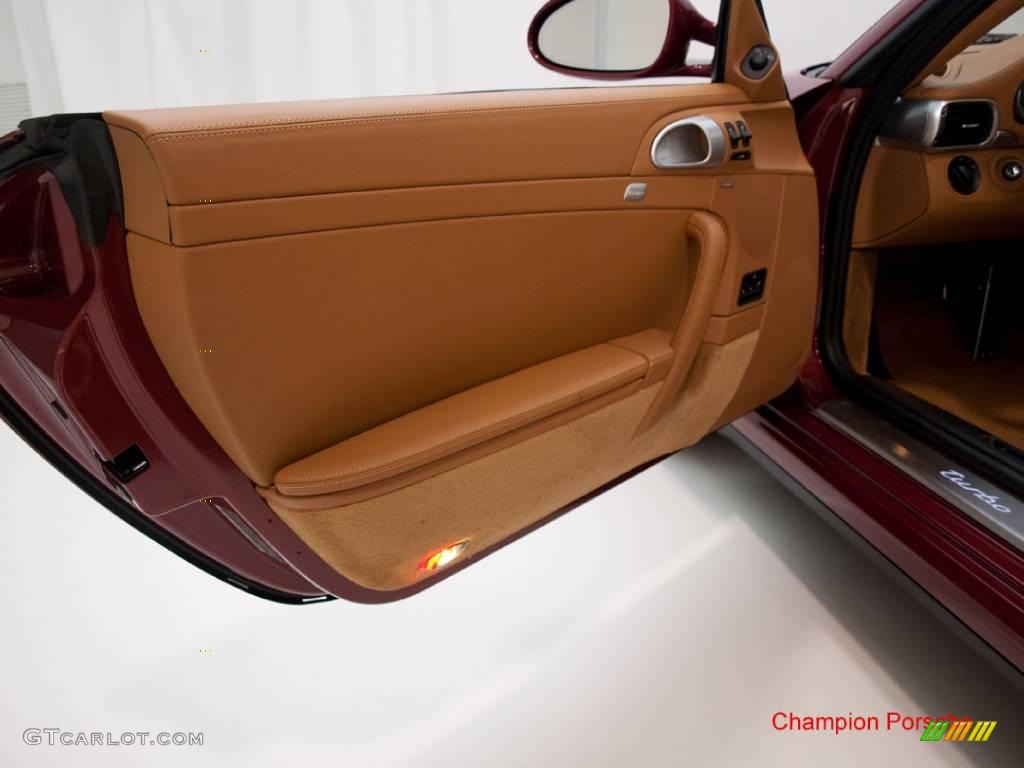 2010 911 Turbo Cabriolet - Ruby Red Metallic / Natural Brown photo #11