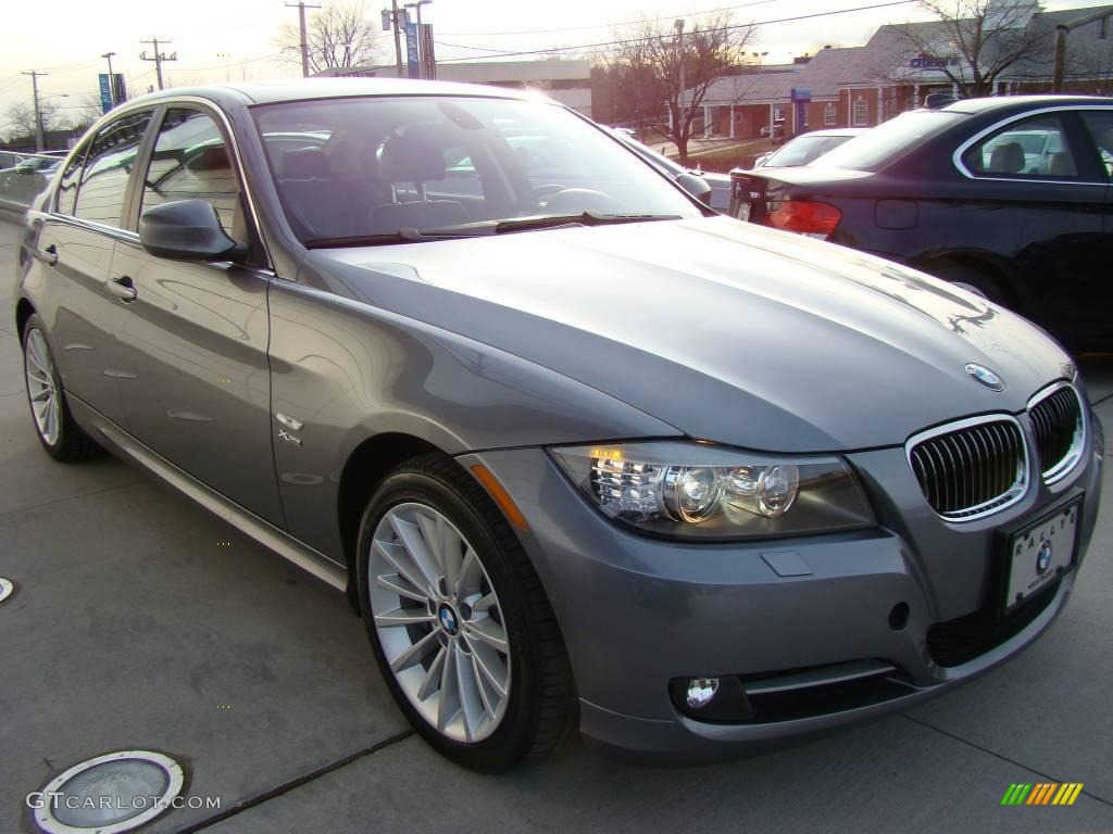 2009 3 Series 335xi Sedan - Space Grey Metallic / Black photo #3