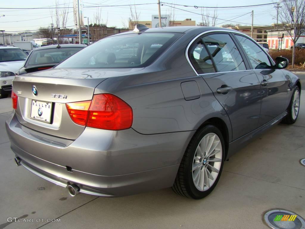 2009 3 Series 335xi Sedan - Space Grey Metallic / Black photo #5