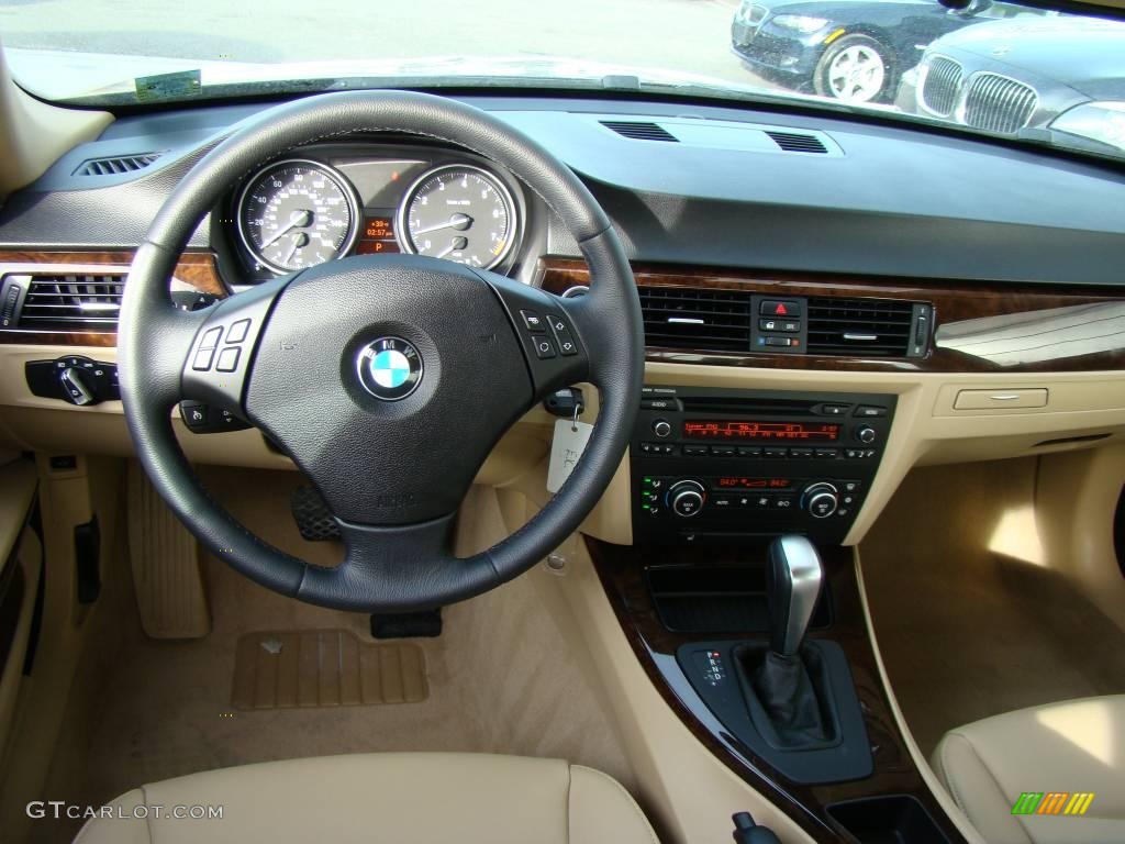 2009 3 Series 328i Sedan - Jet Black / Beige photo #11