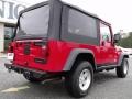 2004 Flame Red Jeep Wrangler Sport 4x4  photo #8