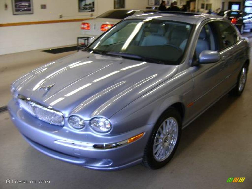2007 X-Type 3.0 - Glacier Blue Metallic / Stone photo #2