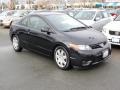 2007 Nighthawk Black Pearl Honda Civic LX Coupe  photo #1