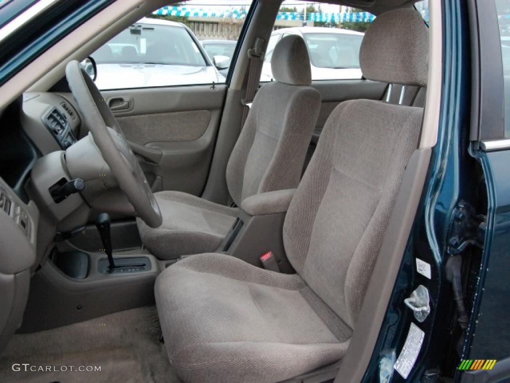 1998 Civic LX Sedan - Dark Green Pearl Metallic / Beige photo #22