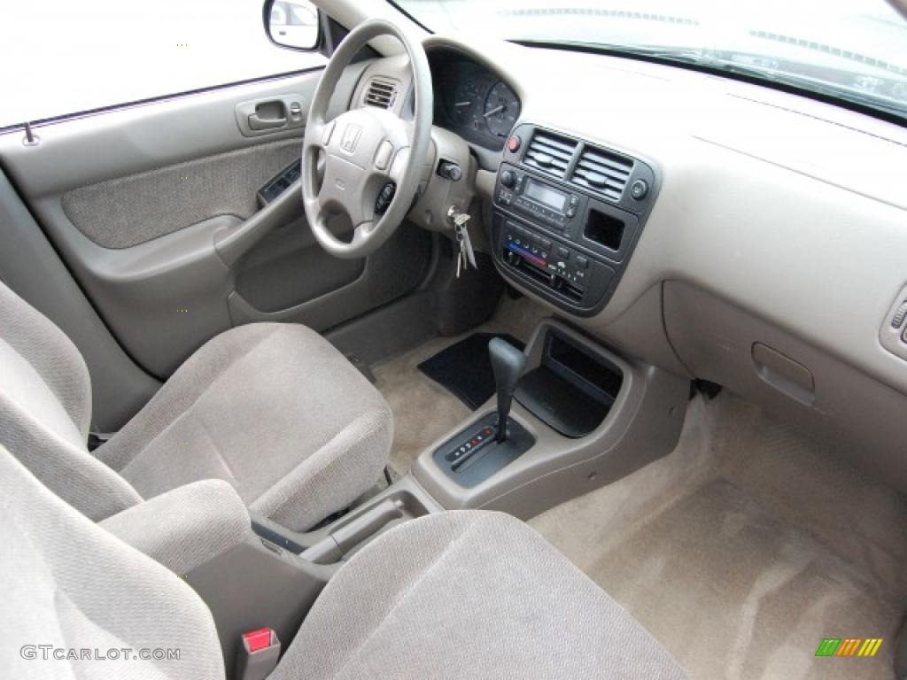 1998 Civic LX Sedan - Dark Green Pearl Metallic / Beige photo #23