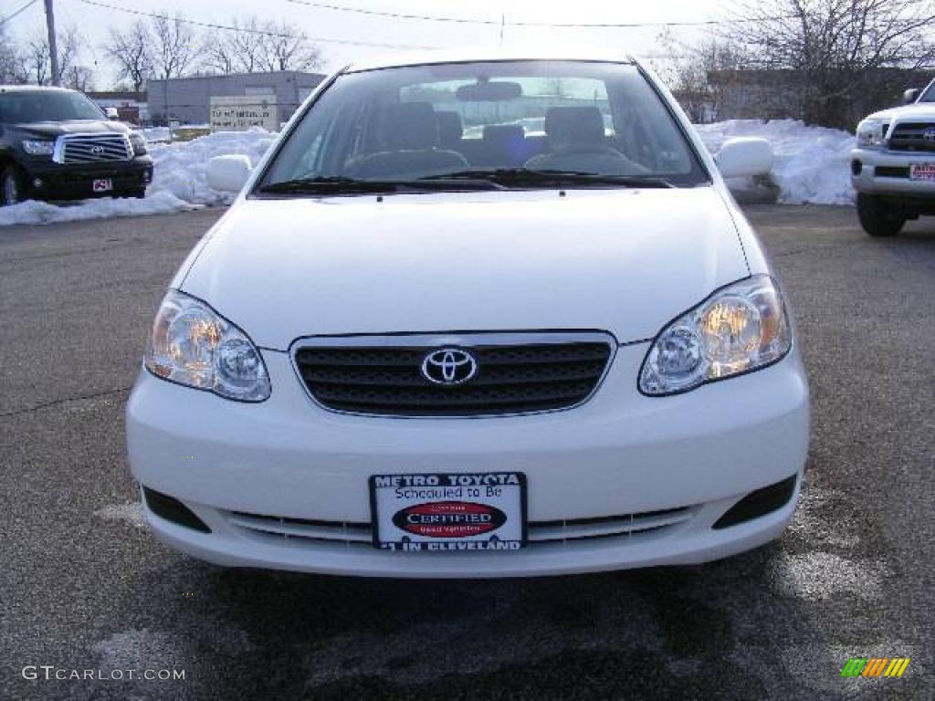 2007 Corolla LE - Super White / Stone photo #8