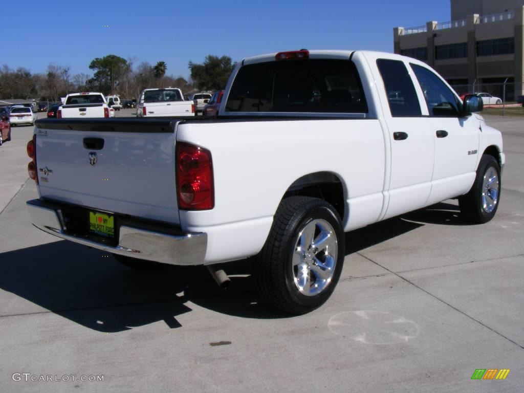 2008 Ram 1500 Lone Star Edition Quad Cab - Bright White / Medium Slate Gray photo #3