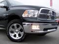 2009 Brilliant Black Crystal Pearl Dodge Ram 1500 Laramie Crew Cab 4x4  photo #2