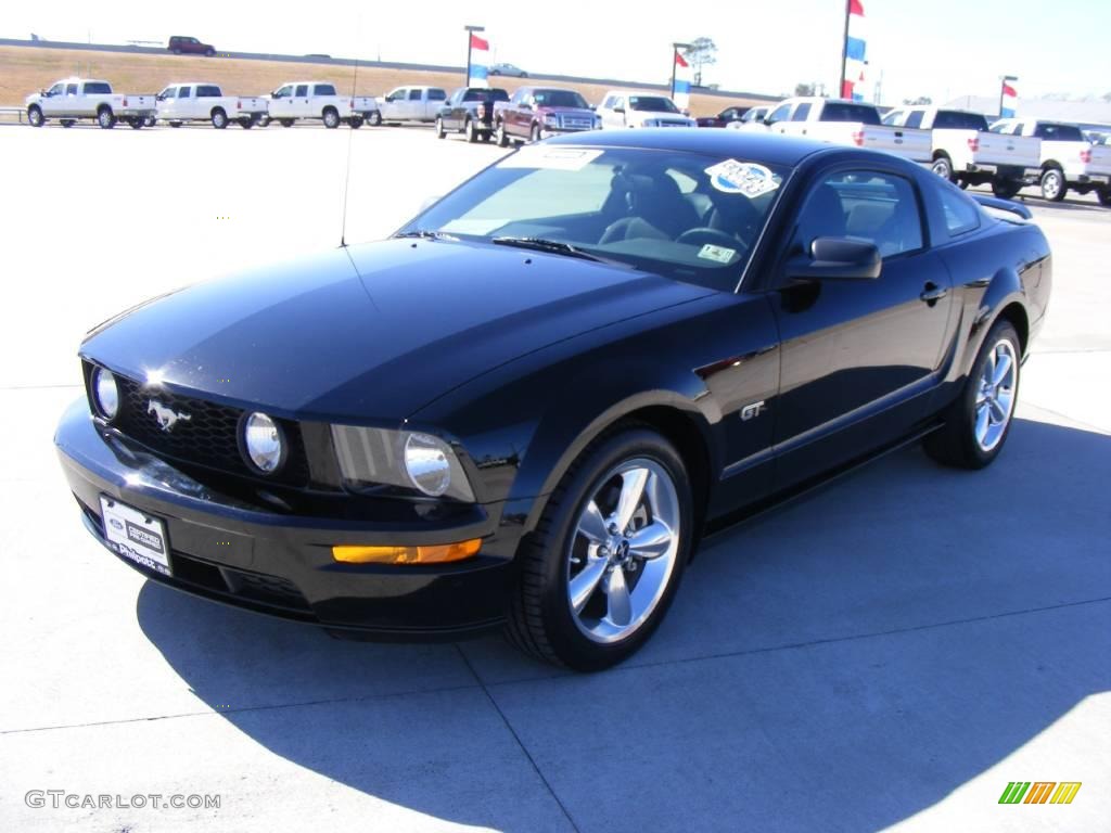 2008 Mustang GT Deluxe Coupe - Black / Dark Charcoal photo #7