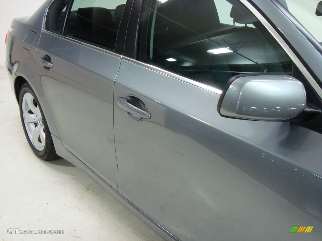 2008 5 Series 528i Sedan - Space Grey Metallic / Grey photo #4