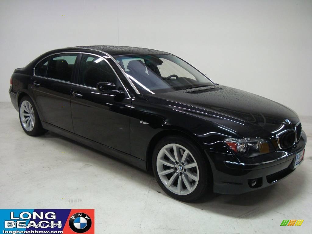 2008 7 Series 750Li Sedan - Jet Black / Black photo #1