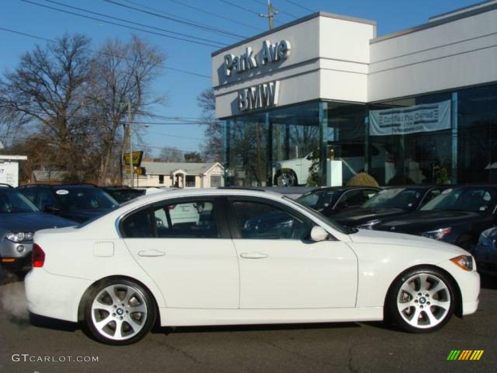 2007 3 Series 335i Sedan - Alpine White / Black photo #1