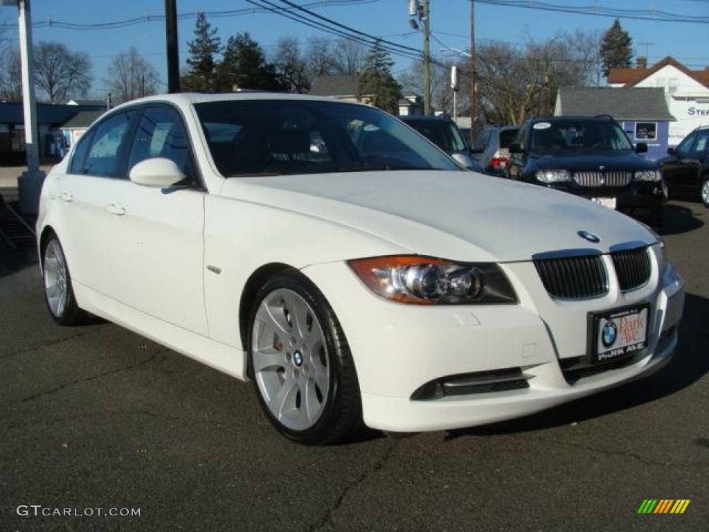2007 3 Series 335i Sedan - Alpine White / Black photo #2