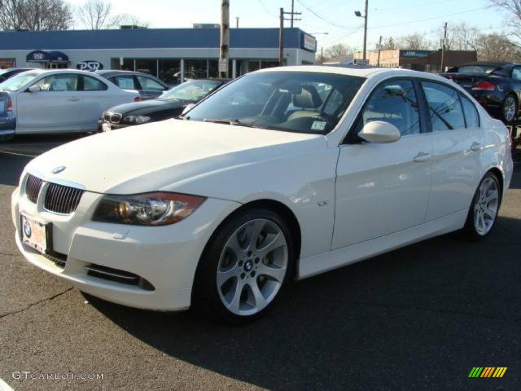 2007 3 Series 335i Sedan - Alpine White / Black photo #4