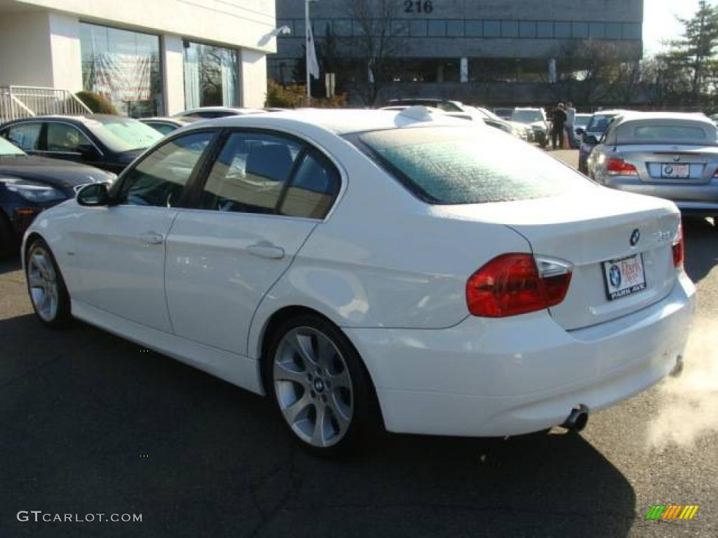 2007 3 Series 335i Sedan - Alpine White / Black photo #6