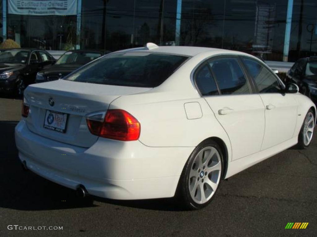 2007 3 Series 335i Sedan - Alpine White / Black photo #8